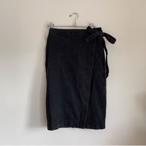 NWT Madewell denim wrap skirt